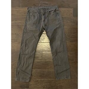 Levi's 34 x 32 505 Straight Dark Wash Denim Jeans